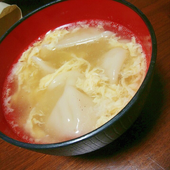 卵スープ餃子